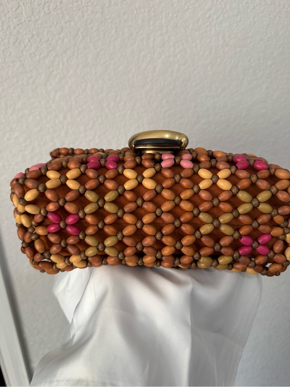 Coach Wooden Beaded Tabby NWT - Picture 6 of 8
